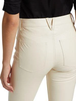 商品VERONICA BEARD|Beverly Faux Leather Flared Leg Jeans,价格¥1174,第4张图片详细描述
