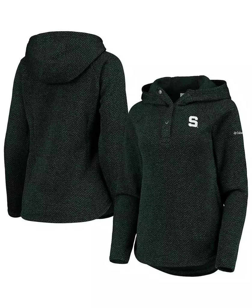 商品Columbia|Women's Green Michigan State Spartans Darling Days Raglan Fleece Pullover Hoodie,价格¥514,第1张图片