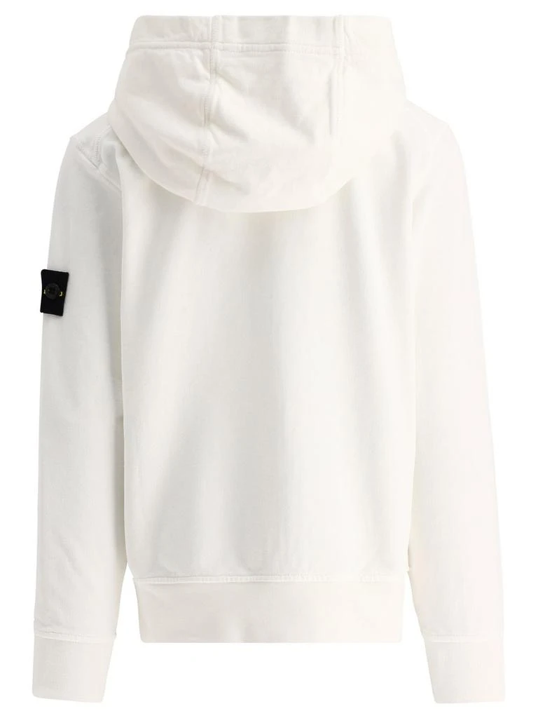 商品Stone Island Junior|Stone Island Junior Zip-Up Logo Patch Hoodie,价格¥1278,第2张图片详细描述