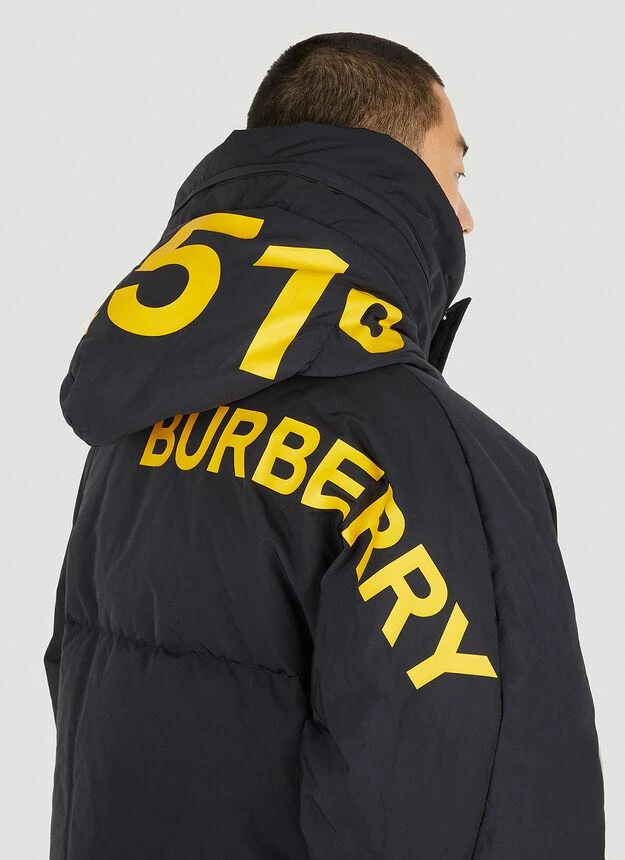 商品Burberry|Logo Print Puffer Jacket in Black,价格¥21246,第5张图片详细描述