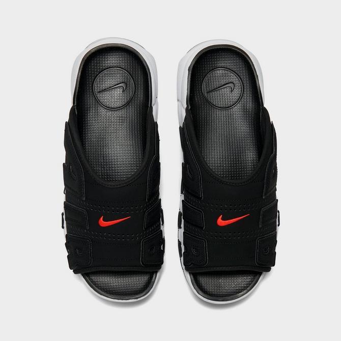 ★Nike★ Air More Uptempo Men's Slides DV2132-001 Nike Air More Uptempo Slide 'Black - Grey Sole' DV2132-001
