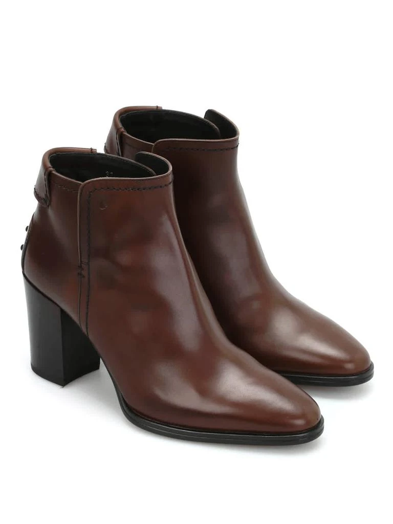 商品Tod's|Ladies Suede Ankle Boots in Dark Brown,价格¥1383,第3张图片详细描述