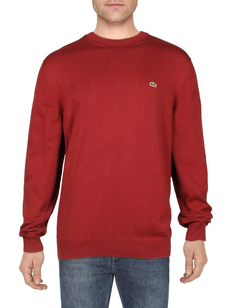 商品Lacoste|Mens Cotton Logo Crewneck Sweater,价格¥477,第1张图片