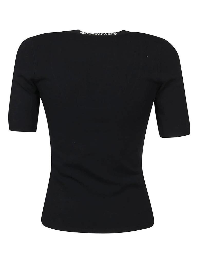 商品Alexander Wang|Alexander Wang Logo Band Scoop Neck T-Shirt,价格¥2830,第2张图片详细描述