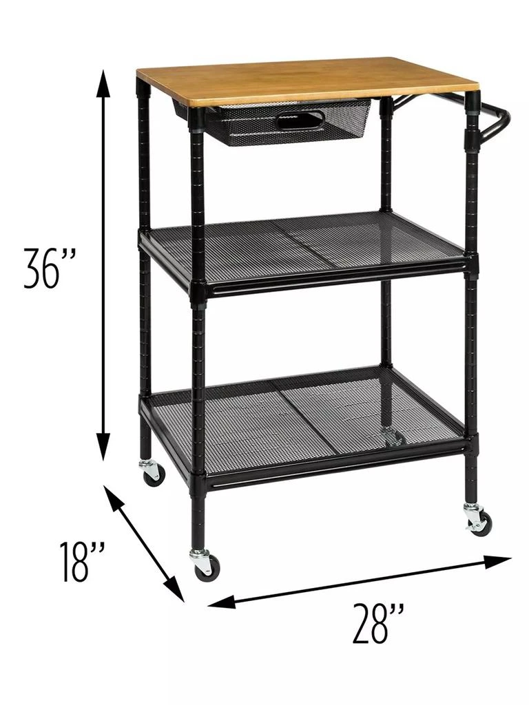 商品Honey Can Do|Rolling Kitchen Cart,价格¥1147,第5张图片详细描述