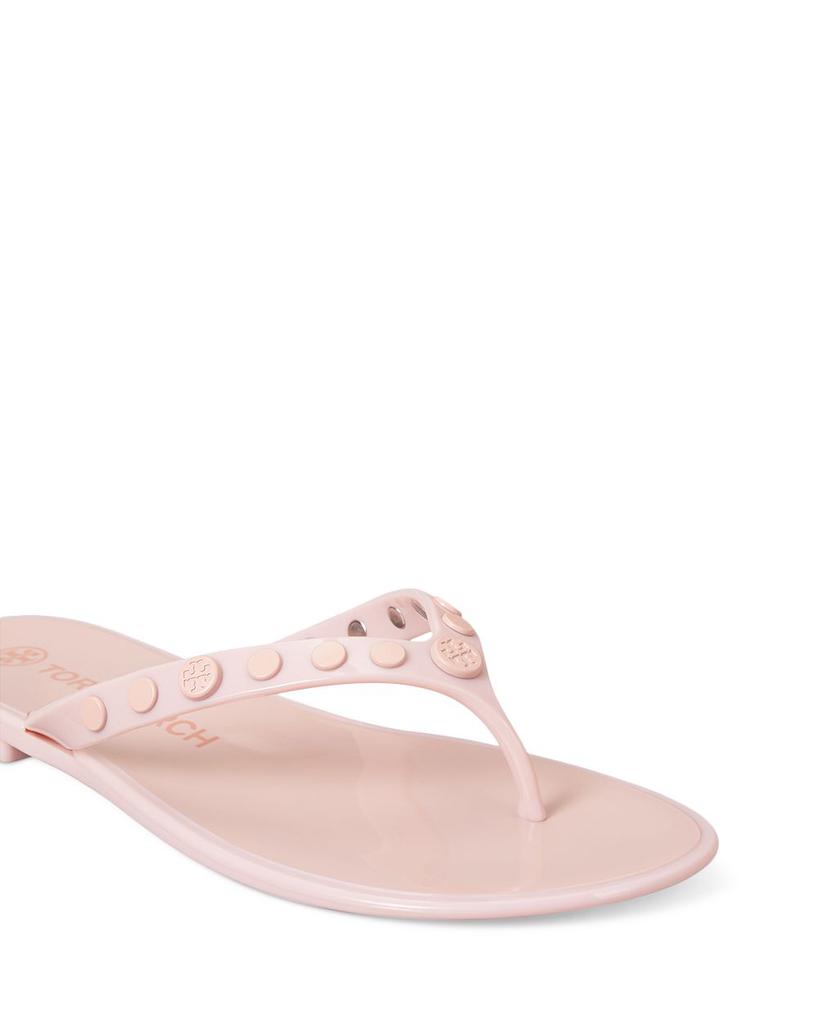 Women's Studded Jelly Thong Sandals商品第4张图片规格展示