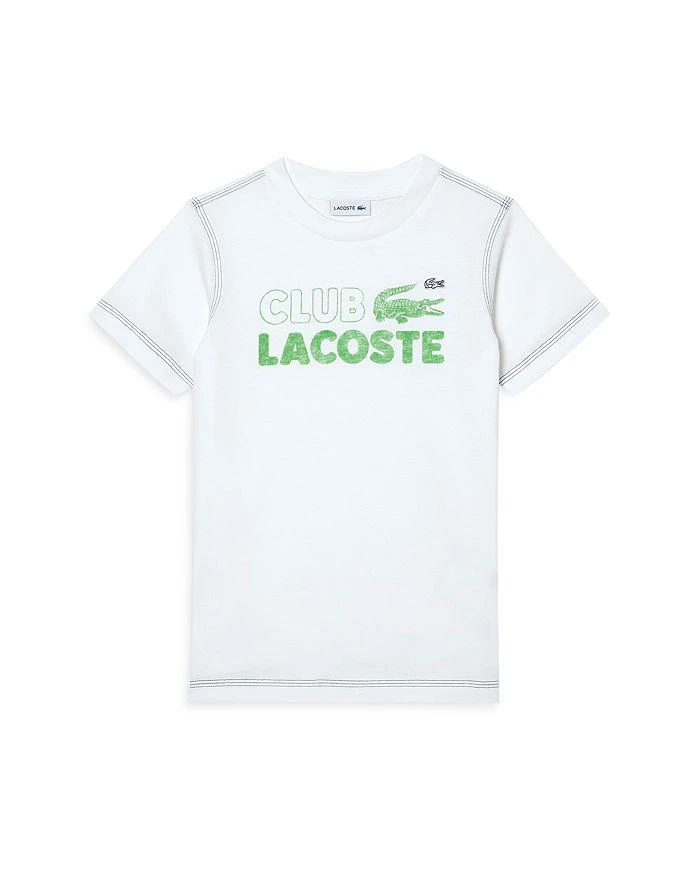 商品Lacoste|Unisex Logo Print Organic Cotton Tee - Little Kid, Big Kid,价格¥337,第1张图片