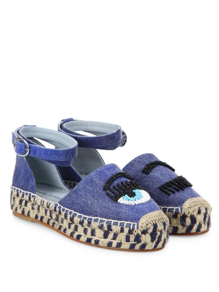 商品Chiara Ferragni|Flirting Wink Espadrilles,价格¥1084,第1张图片