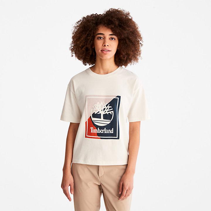 Logo Graphic T-Shirt for Women in White商品第1张图片规格展示