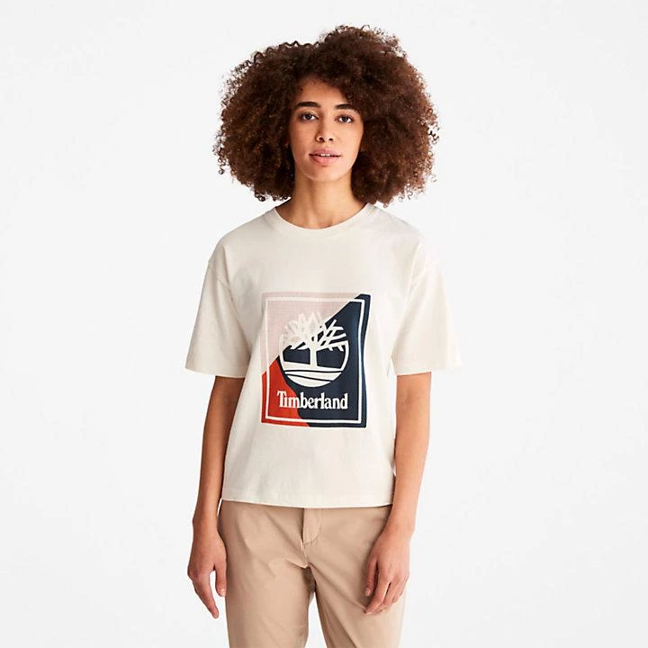 商品Timberland|Logo Graphic T-Shirt for Women in White,价格¥140,第1张图片