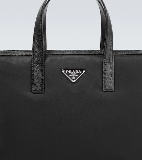 Re-Nylon皮革边饰公文包 商品