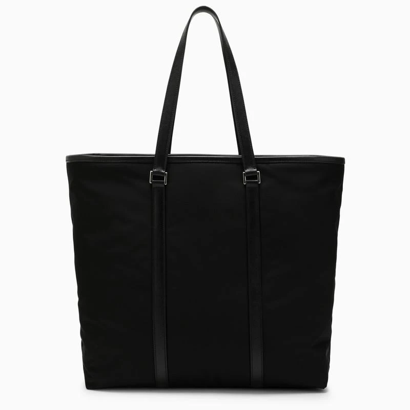 商品Prada|Black Re-Nylon and leather tote bag,价格¥13836,第4张图片详细描述