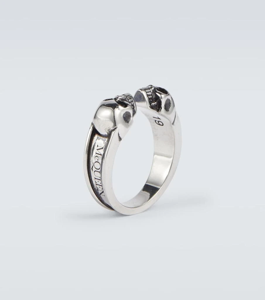 商品Alexander McQueen|Twin Skull ring,价格¥2527,第5张图片详细描述