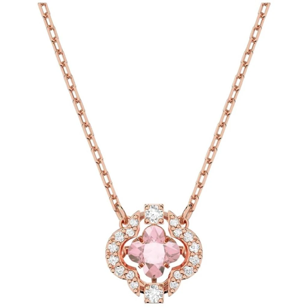 商品Swarovski|Swarovski Women's Necklace - Sparkling Dance Pink Stone Rose Gold Chain | 5514488,价格¥668,第1张图片