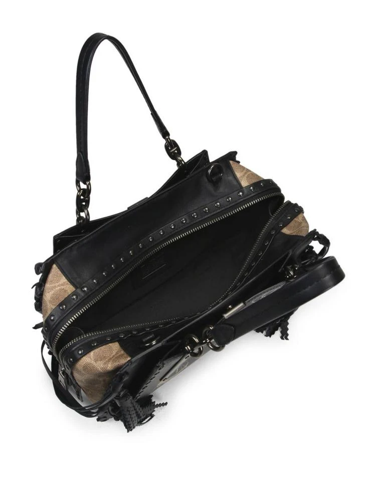 商品Coach|Dreamer Tattoo Leather & Canvas Tote,价格¥3663,第2张图片详细描述