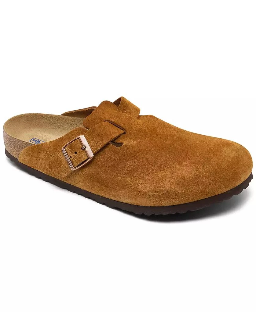 商品Birkenstock|Men's Boston Soft Footbed Suede Leather Clogs from Finish Line,价格¥1228,第1张图片