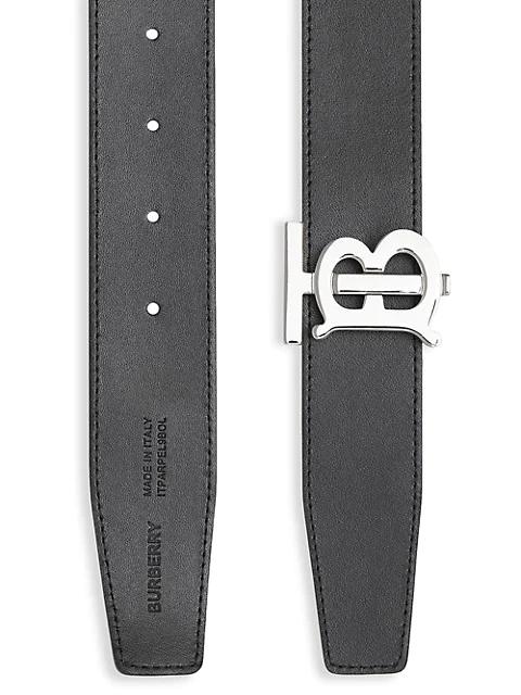 TB Reversible Leather & Vintage Check Belt商品第5张图片规格展示