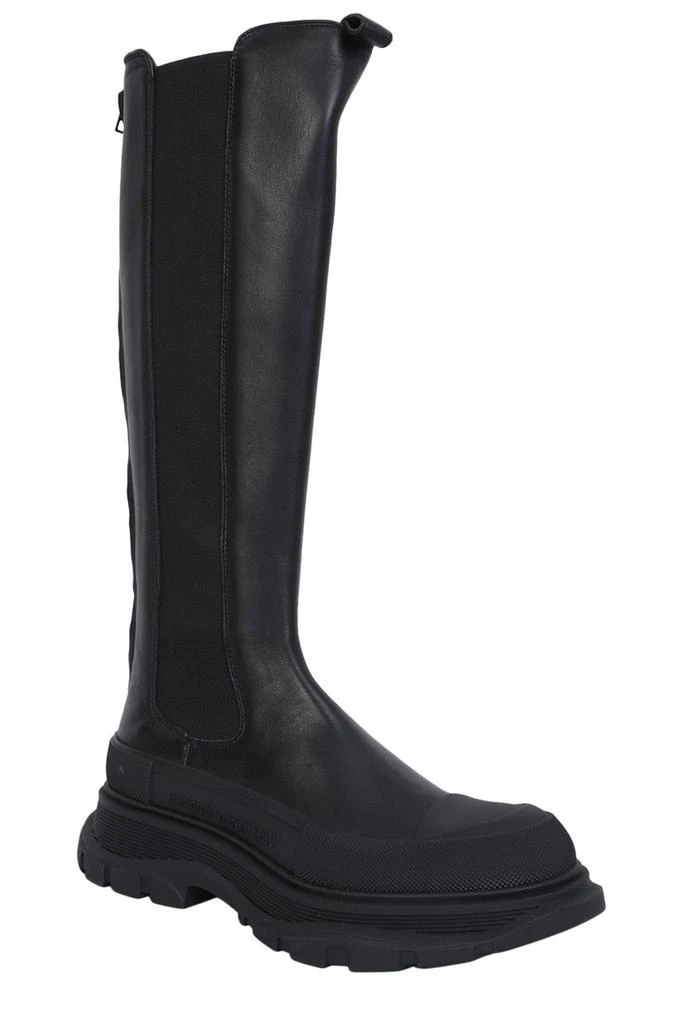 商品Alexander McQueen|Alexander McQueen Round-Toe Knee-High Boots,价格¥8442,第2张图片详细描述