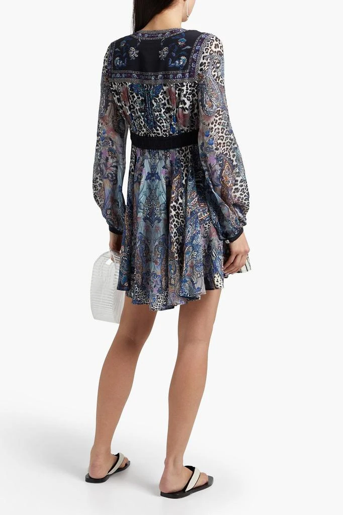 商品Camilla|Tasseled printed silk crepe de chine mini dress,价格¥1052,第1张图片