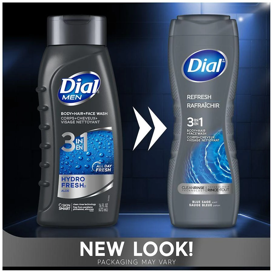商品Dial|Men 3 in 1 Body Wash Blue Sage,价格¥46,第3张图片详细描述