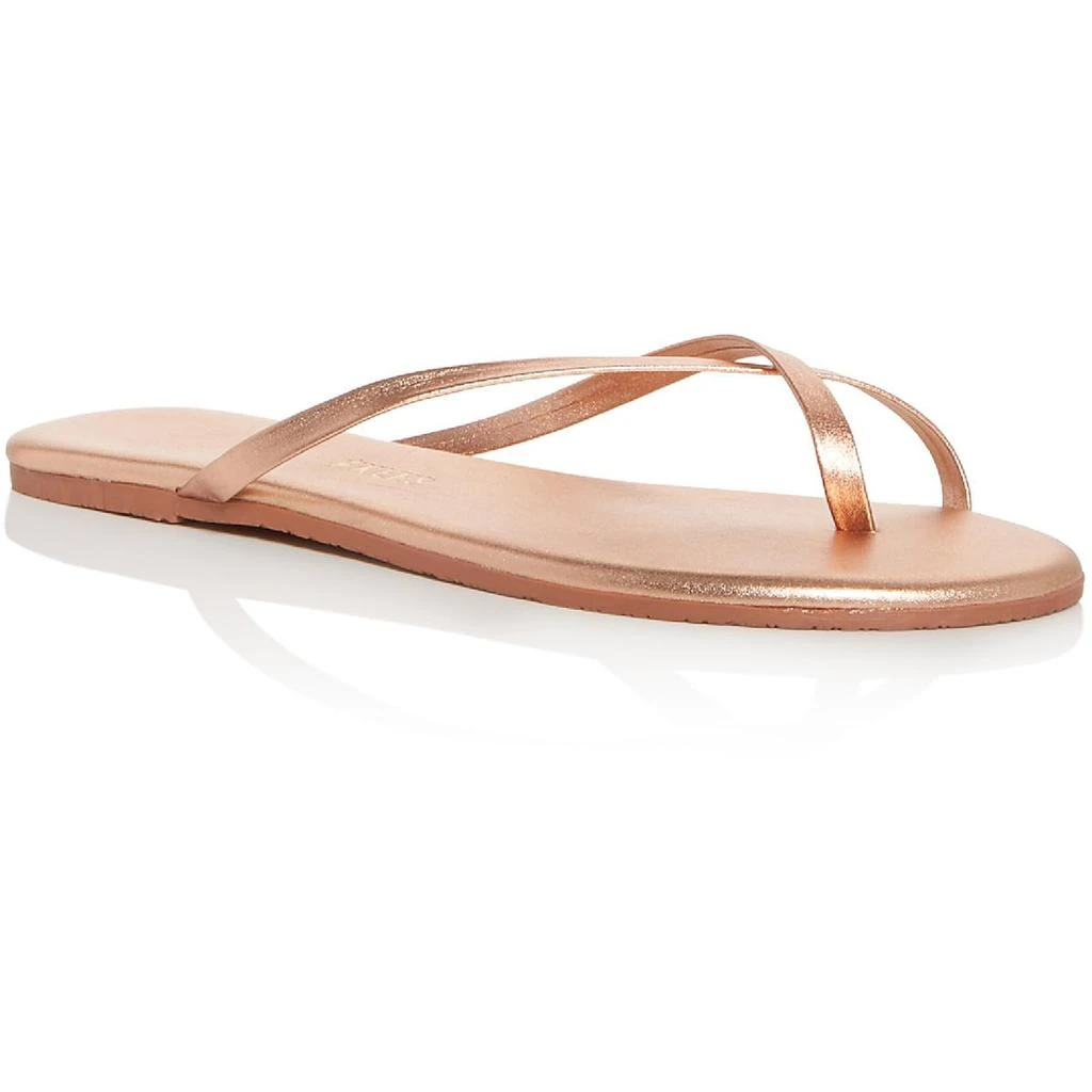 商品Tkees|Tkees Womens Riley Faux Leather Slip On Flat Sandals,价格¥145,第1张图片