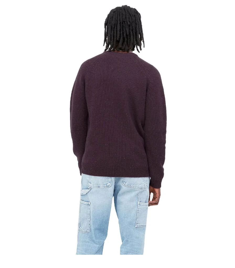 商品Carhartt|Carhartt Wip Anglistic Dark Plum Crewneck Jumper,价格¥1099,第4张图片详细描述