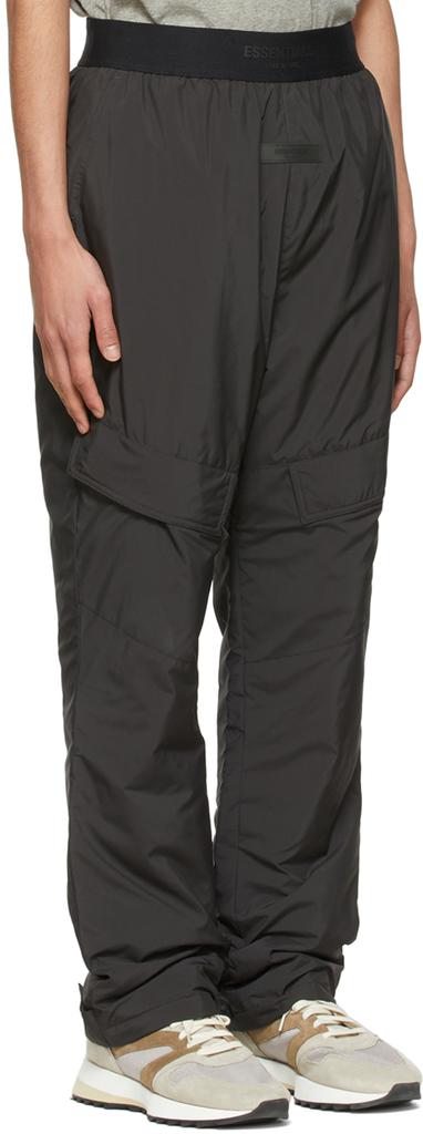 Black Polyester Cargo Pants商品第2张图片规格展示