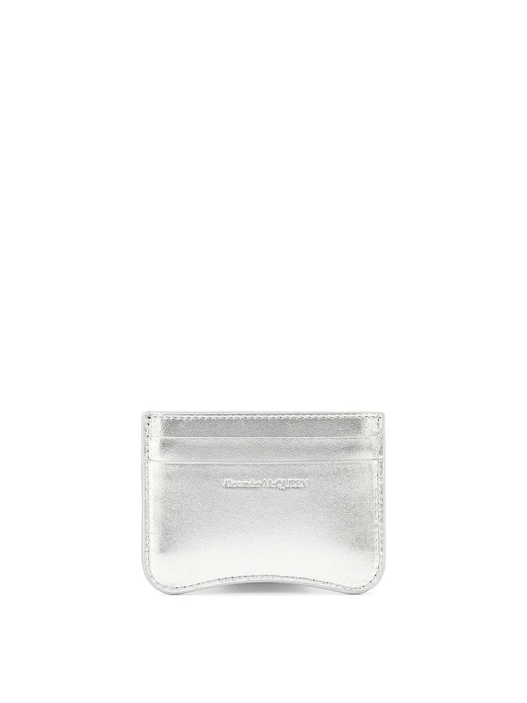 商品Alexander McQueen|The Seal Wallets & Card Holders Silver,价格¥998,第3张图片详细描述