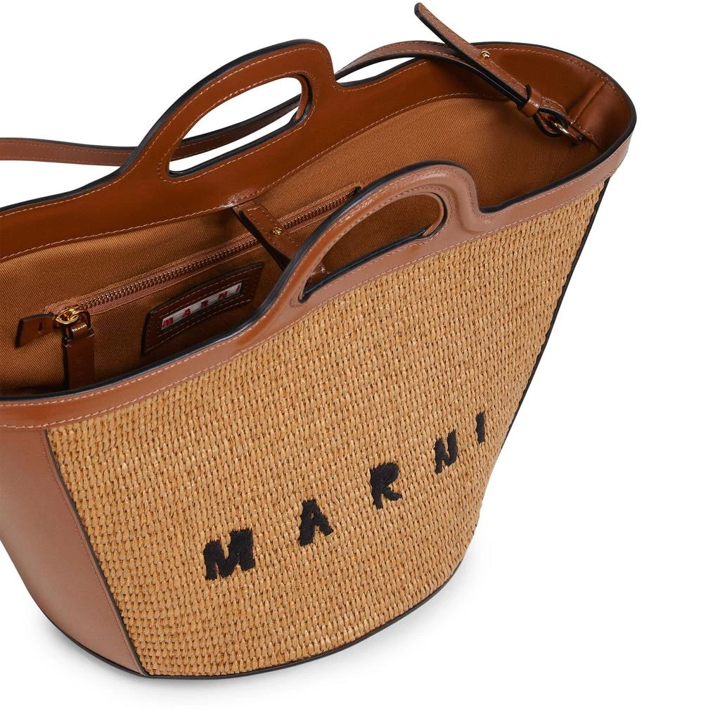 商品Marni|Tropicalia 酒椰皮革小号手袋,价格¥7736,第3张图片详细描述
