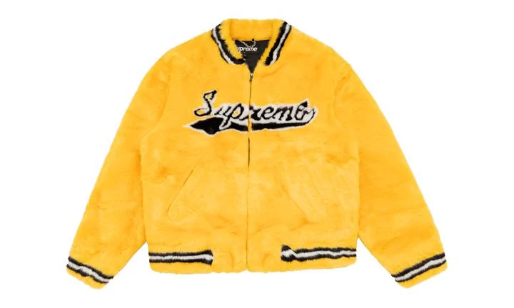 商品Supreme|Supreme Faux Fur Varsity Jacket,价格¥11544,第1张图片