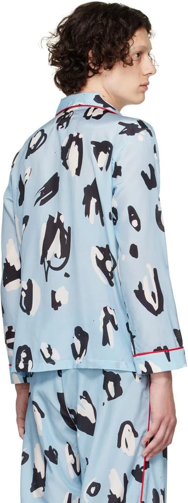 商品Charles Jeffrey Loverboy|Blue Silk Pyjama Shirt,价格¥1652,第3张图片详细描述