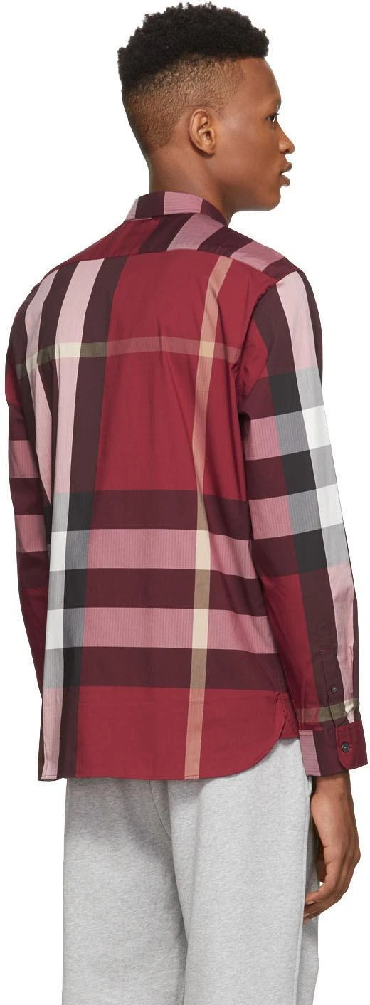 商品Burberry|Red Check Thornaby Shirt,价格¥1587,第3张图片详细描述