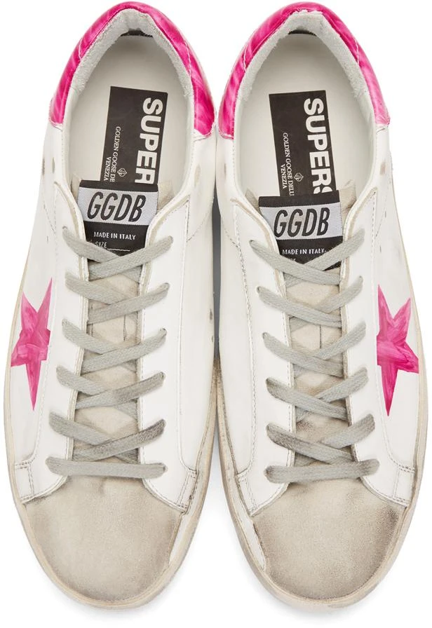 商品Golden Goose|SSENSE Exclusive White & Pink Wednesday 运动鞋,价格¥2723,第5张图片详细描述