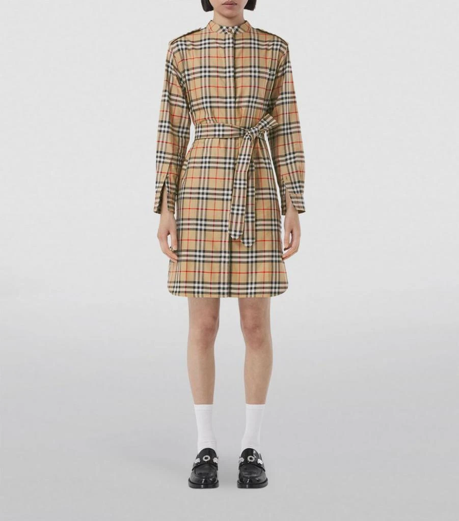 商品Burberry|Vintage Check Shirt Dress,价格¥6945,第4张图片详细描述