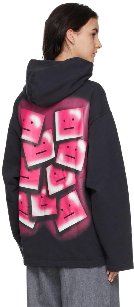 Black Feran Face Hoodie商品第3张图片规格展示