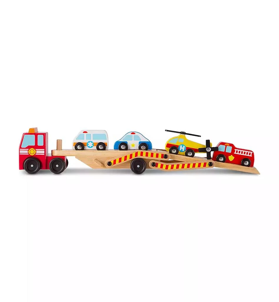 商品Melissa & Doug|Melissa & Doug Emergency Vehicles Carrier Play Set,价格¥167,第3张图片详细描述