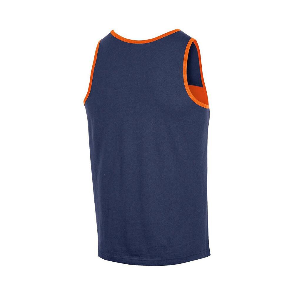 Men's Navy Illinois Fighting Illini Colorblock Tank Top商品第3张图片规格展示