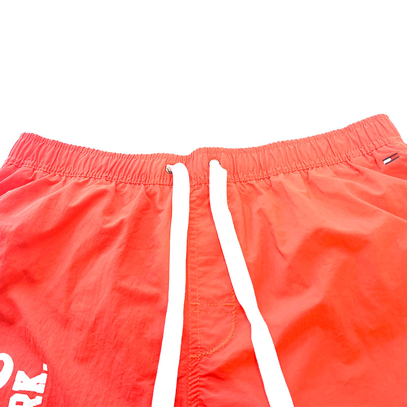 汤米希尔费格男士短裤沙滩裤夏季运动纯棉透气五分裤宽松纯色商品第3张图片规格展示