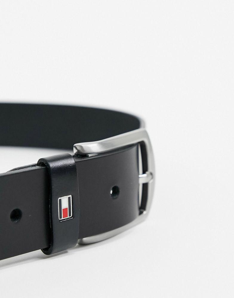 商品Tommy Hilfiger|Tommy Hilfiger new denton 3.5cm leather belt in black,价格¥424,第6张图片详细描述
