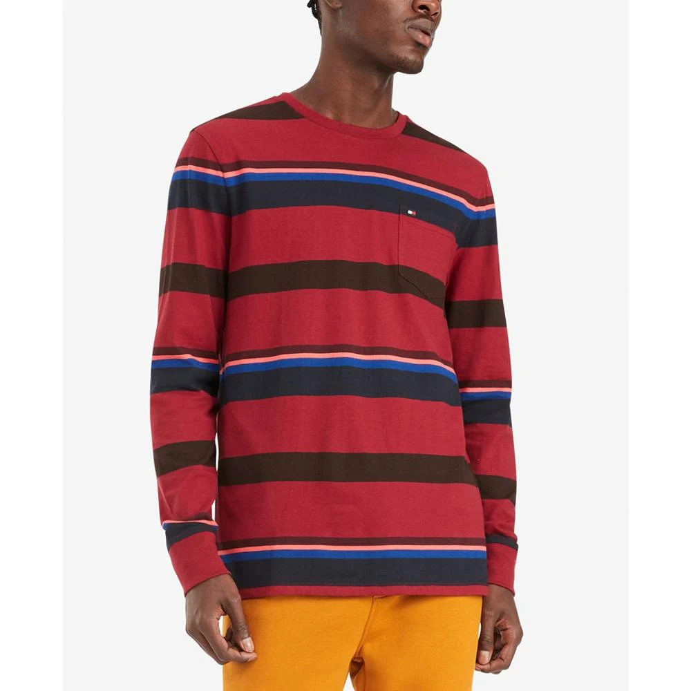 商品Tommy Hilfiger|Men's Long Sleeve Dalton Stripe Tee,价格¥119,第1张图片