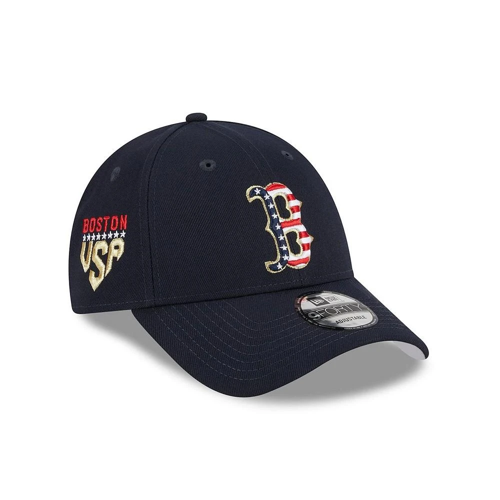 商品New Era|Men's Navy Boston Red Sox 2023 Fourth of July 9FORTY Adjustable Hat,价格¥280,第3张图片详细描述