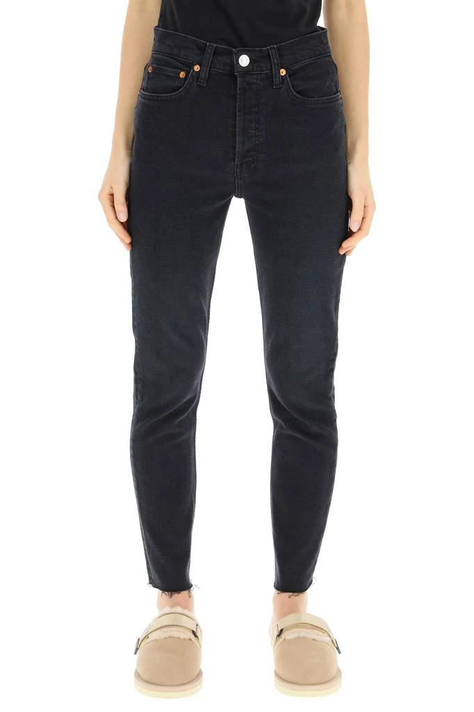 商品Re/Done|Re/done 90s high rise ankle crop jeans,价格¥1195,第2张图片详细描述
