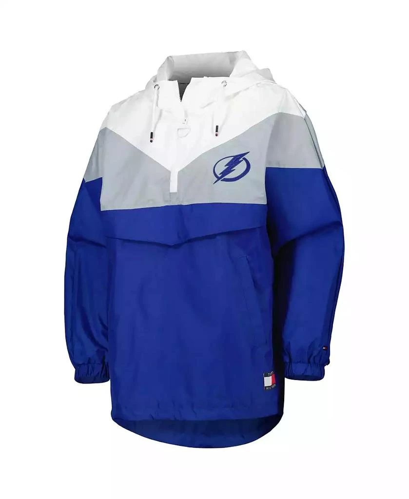 商品Tommy Hilfiger|Women's Blue, Silver Tampa Bay Lightning Staci Half-Zip Windbreaker Jacket,价格¥695,第3张图片详细描述