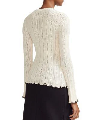 商品Maje|Mimosa Pointelle Sweater,价格¥983,第2张图片详细描述