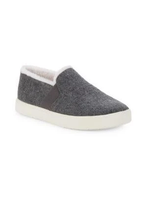 商品Vince|Blair Shearling Lined & Trim Slip-On Sneakers,价格¥394,第2张图片详细描述