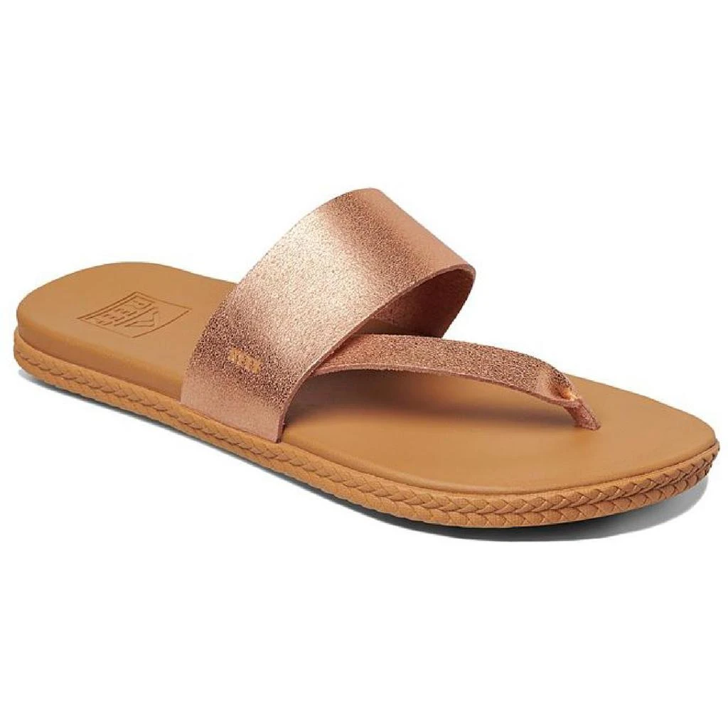 商品Reef|Reef Womens Cushion Bounce Sol Faux Leather Thong Sandals,价格¥276,第1张图片