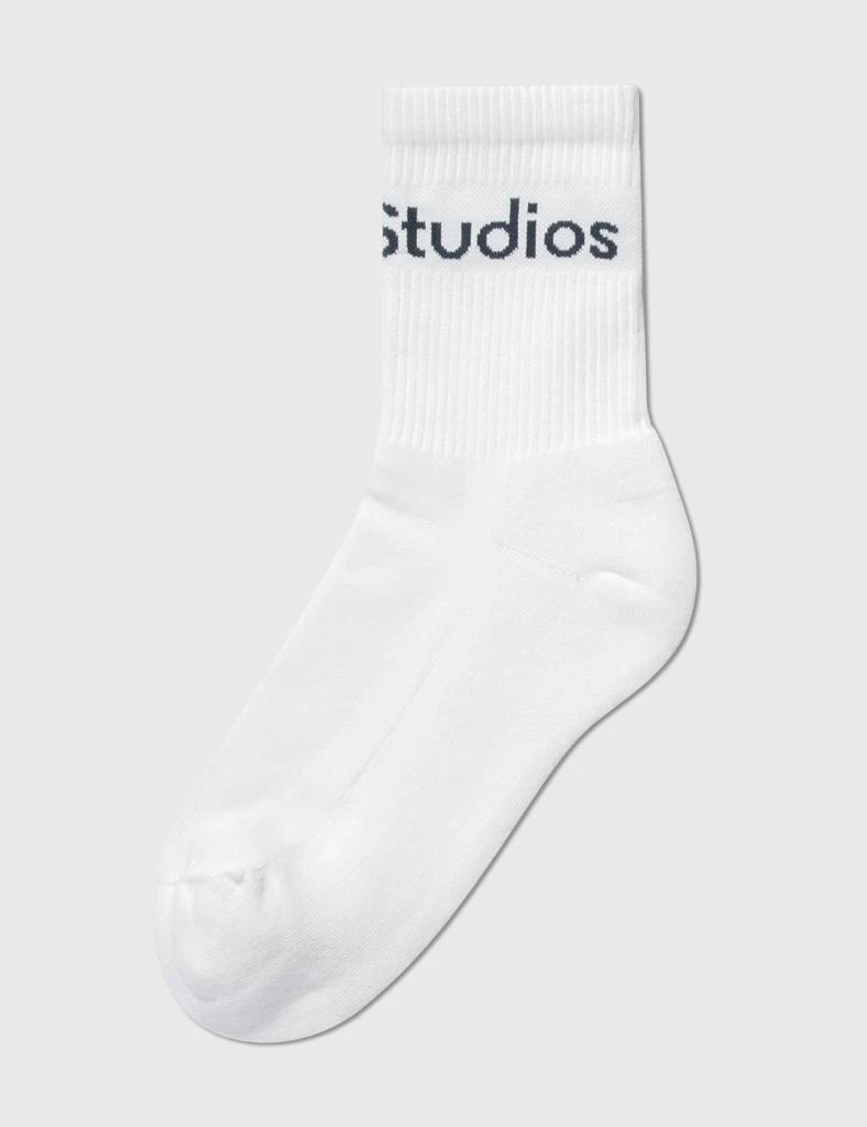 商品Acne Studios|Ribbed Logo Socks,价格¥455,第3张图片详细描述