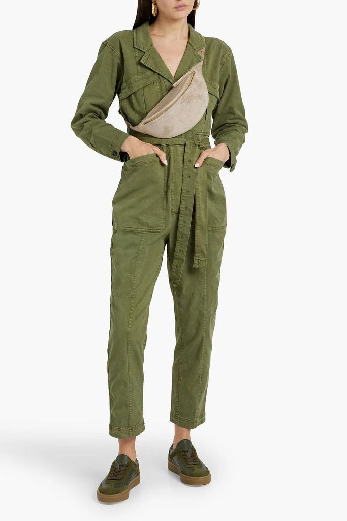 商品Alex Mill|Expedition cropped TENCEL™-blend twill jumpsuit,价格¥806,第2张图片详细描述