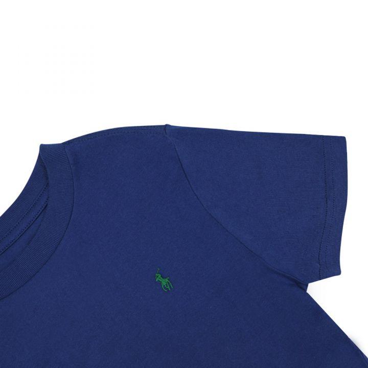 Dark Blue Small Pony Logo Junior T Shirt商品第2张图片规格展示