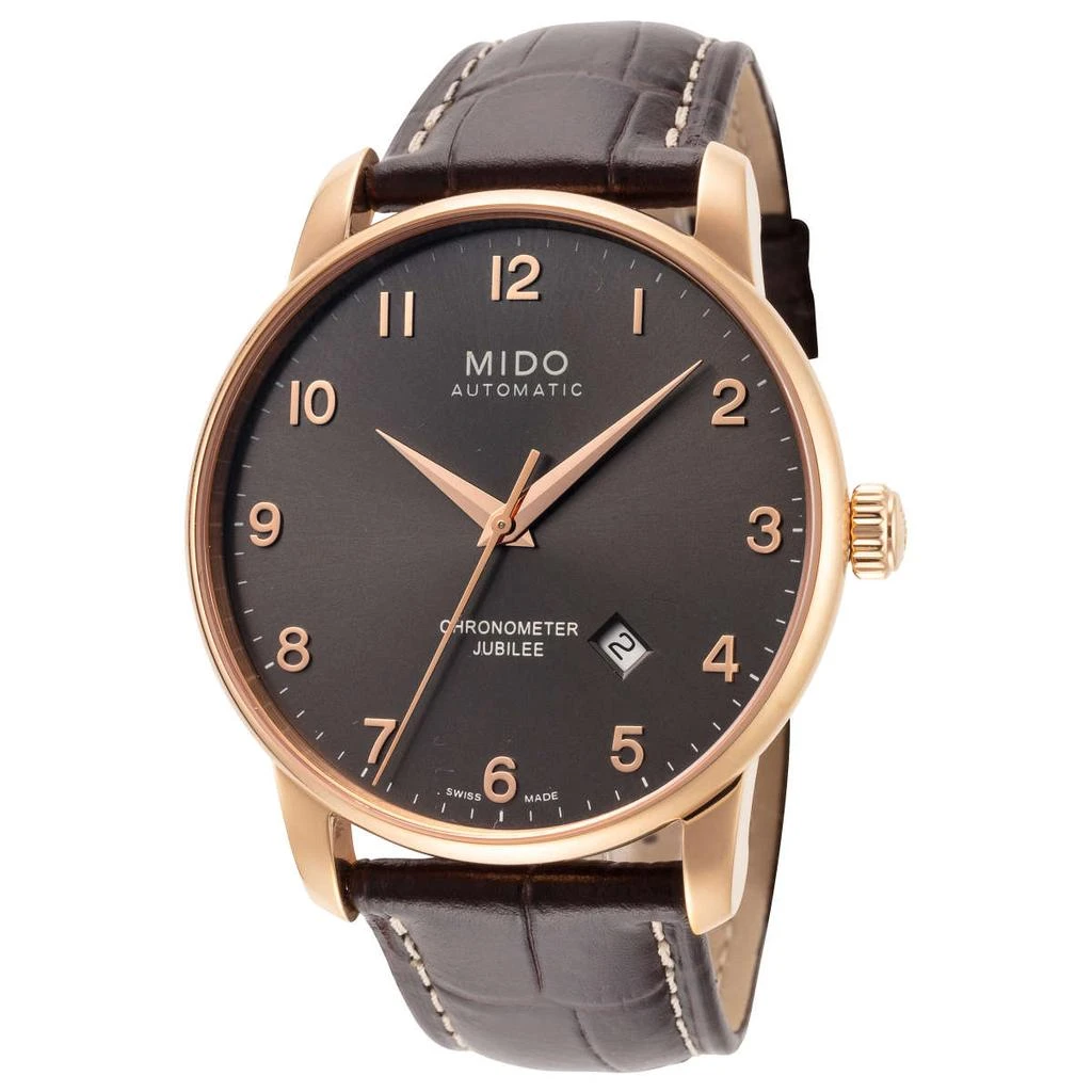 商品MIDO|美度贝伦赛丽天文台认证棕色皮带机械手表,价格¥3581,第1张图片